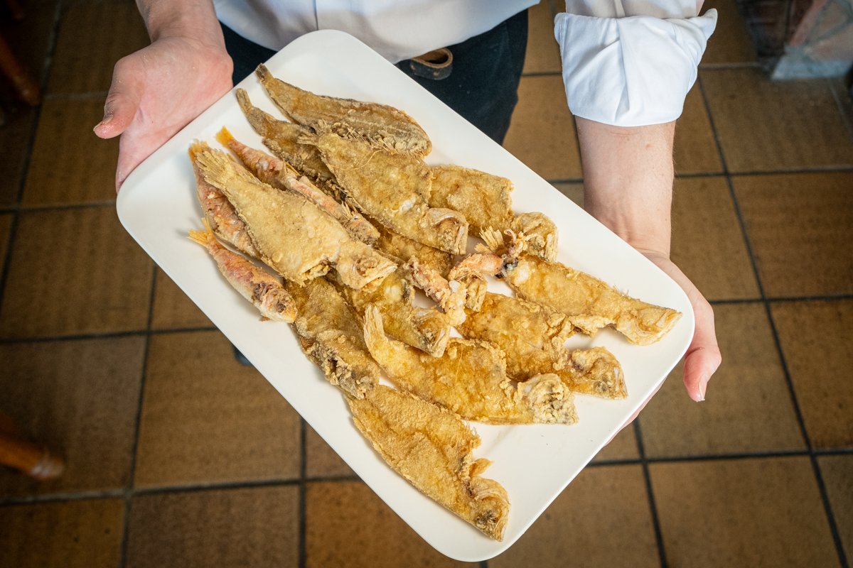 Pescaito frito crujiente